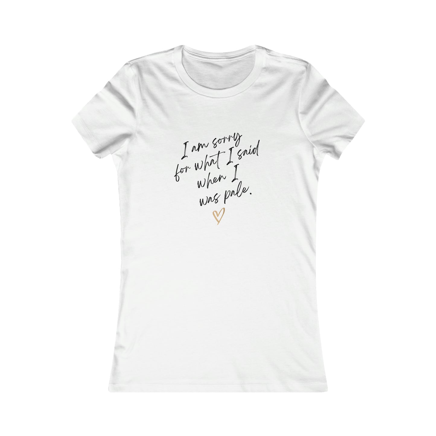 “Sorry” White Tee