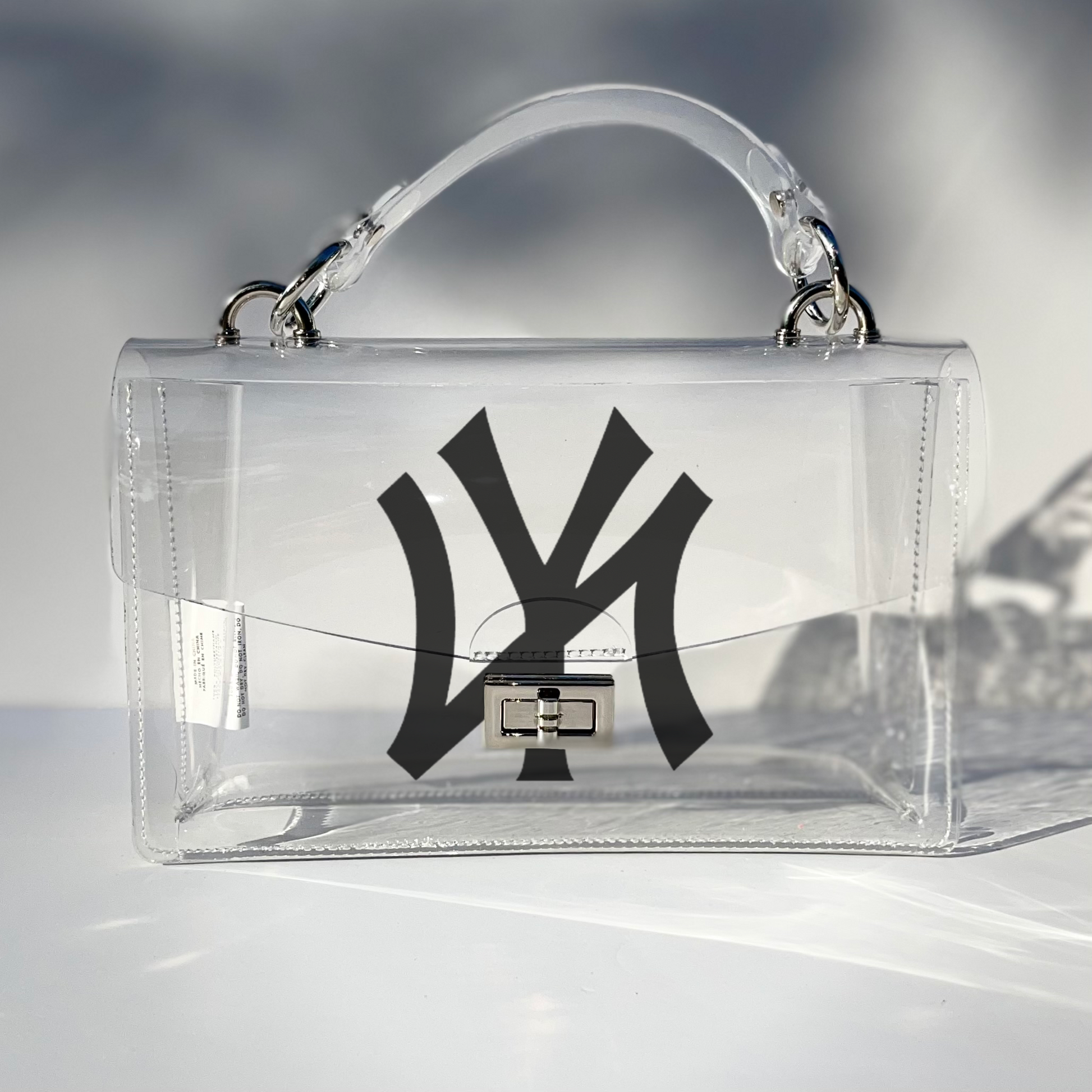 New York Yankees, stadium bag, clear purse, game day gear
